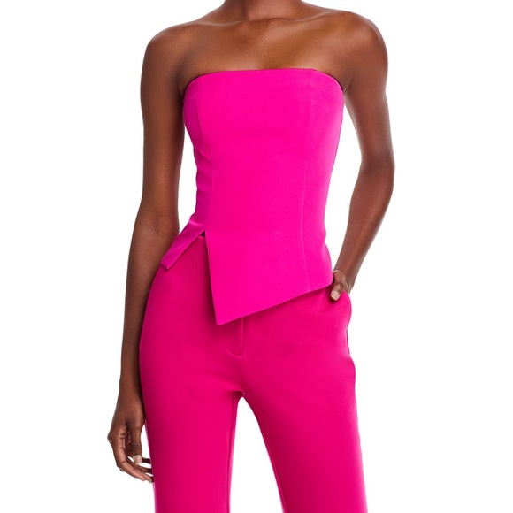 Milly Vibrant Pink Cropped Top - Picture 5 of 5
